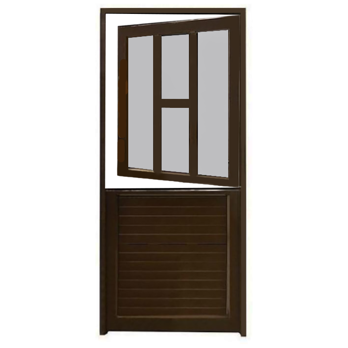 Door Aluminium Stable 4 Panel Right Budget