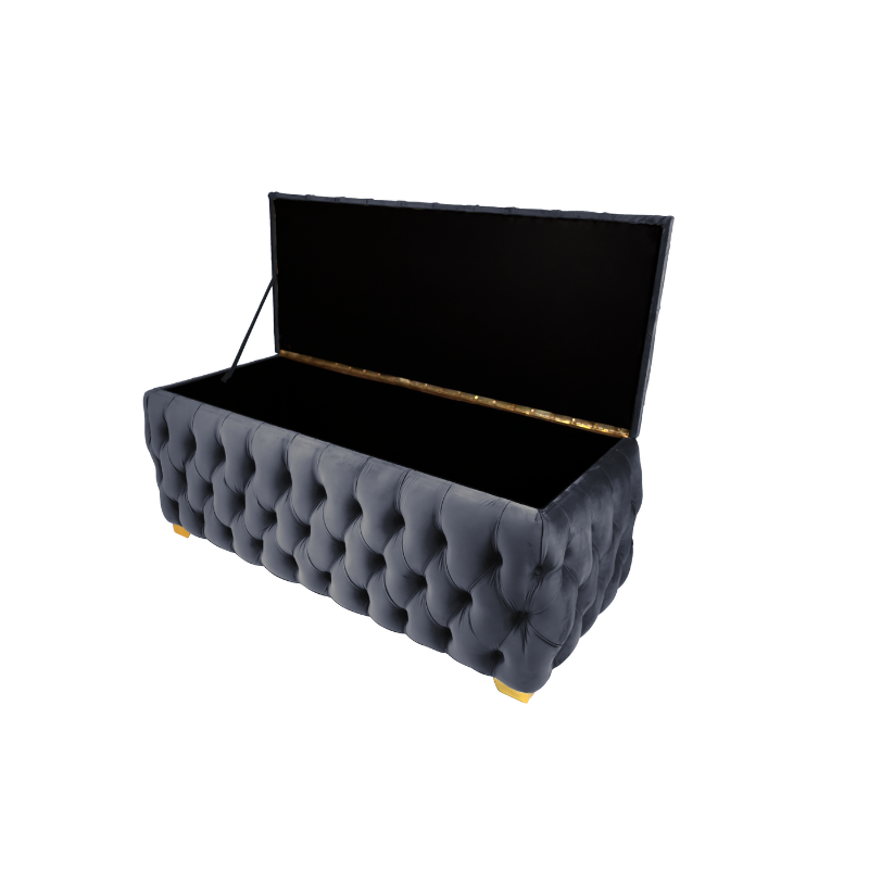 Ava Storage Box -Queen Medium - Dark Grey
