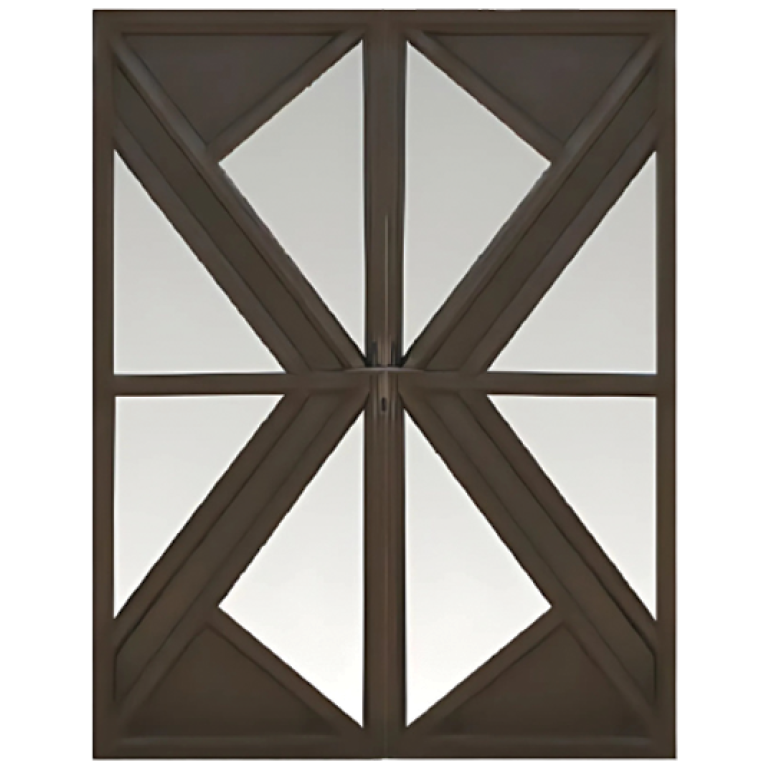 Aluminium Kni Brz Dbl Diamond Dd08 Bronze Exterior Door