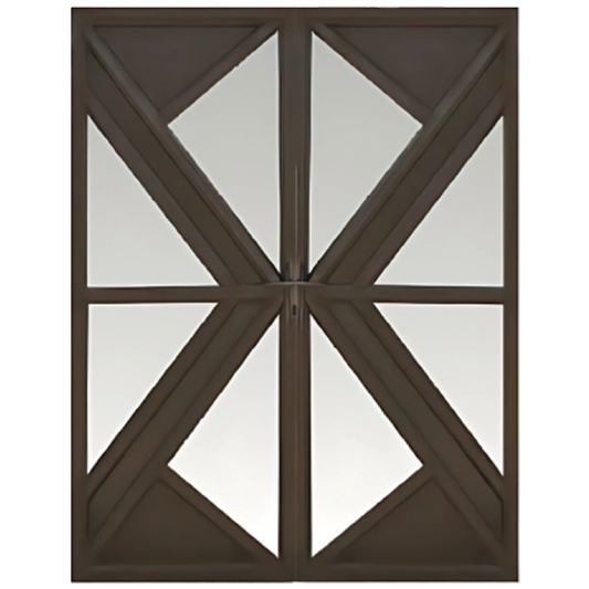 Aluminium Kni Brz Dbl Diamond Dd08 Bronze Exterior Door