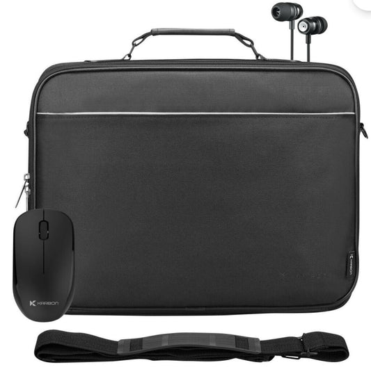 Karbon Shoulder Bag, Mouse and Earphones Bundle