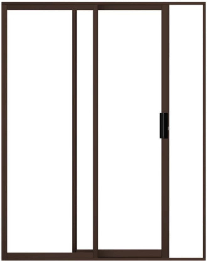 Sliding 1.8 X 2.1 Aluminium BRZ Glass Exterior Door